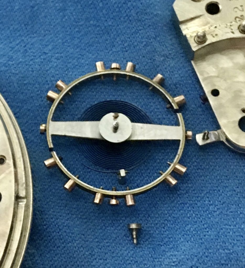 E. Howard 18s pocket watch service Balance staff