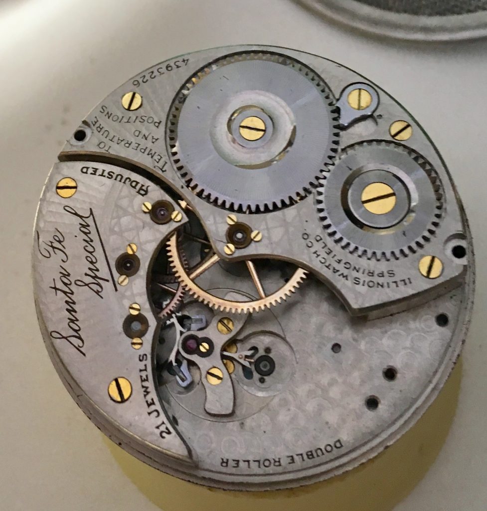 SERVICE: Illinois “Santa Fe Special 21 Jewel Pocket Watch