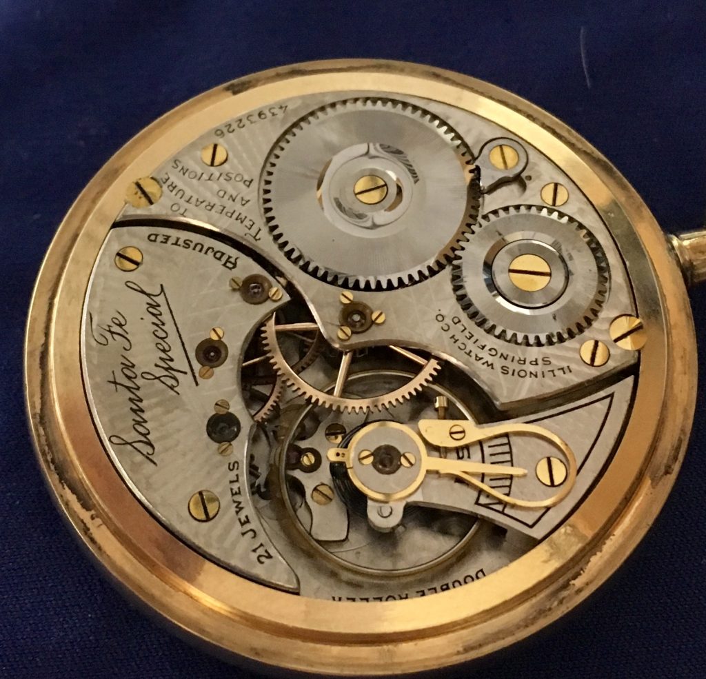 SERVICE: Illinois “Santa Fe Special 21 Jewel Pocket Watch