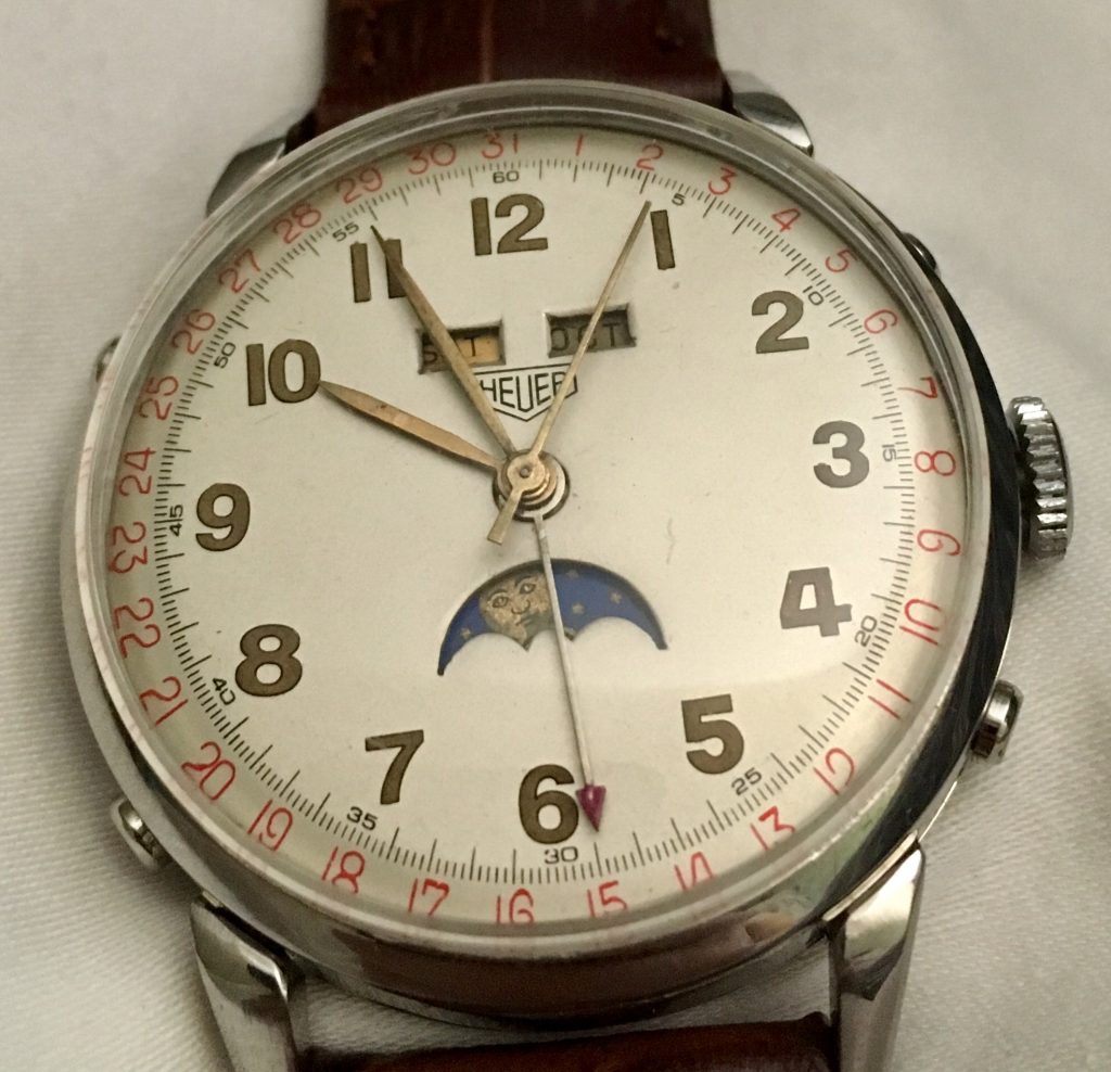 Service & Repair: Heuer Moon Phase Day/Date Wrist Watch