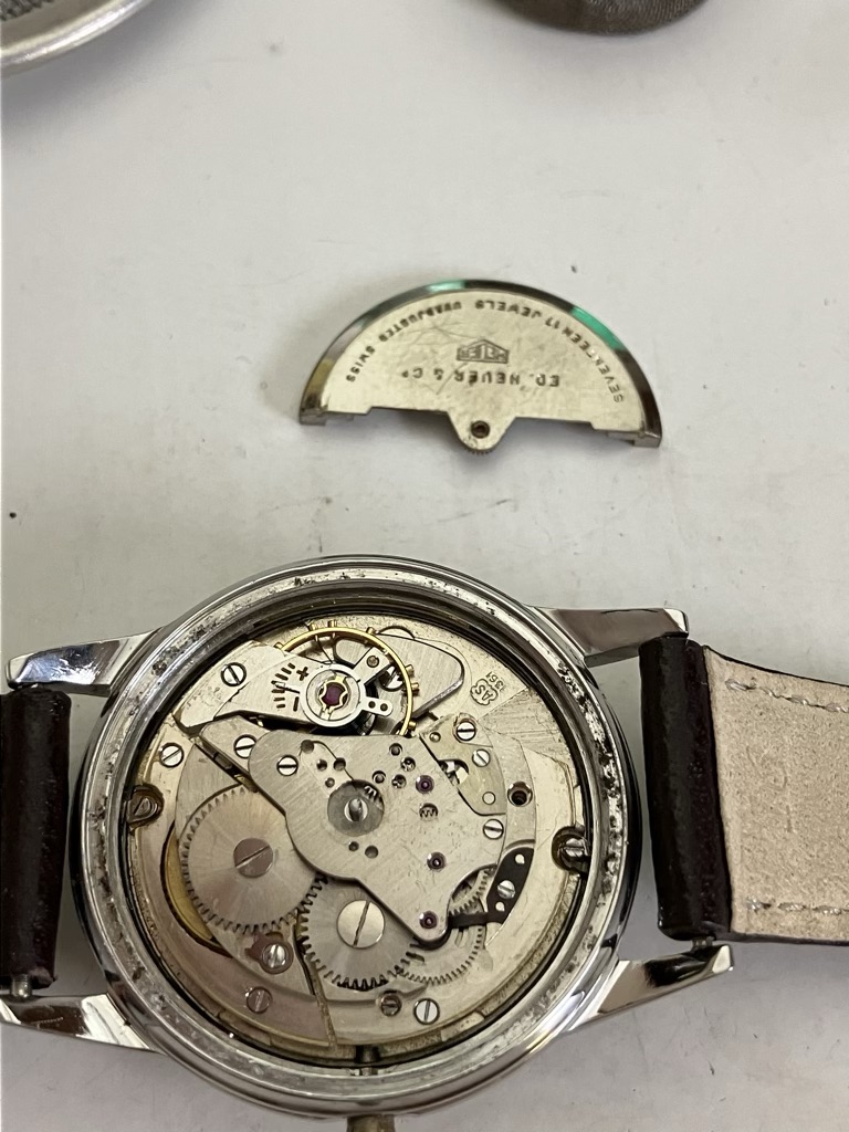 Servicing the Heuer De Luxe “Self Winding” Wristwatch Caliber A. Schild 1361