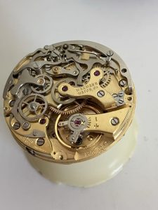 Professional Service and Repair of Wakmann Chronograph with Valjoux 730 triple date movement