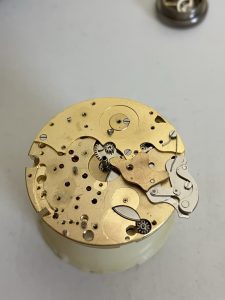Professional Service and Repair of Wakmann Chronograph with Valjoux 730 triple date movement
