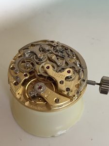 Professional Service and Repair of Wakmann Chronograph with Valjoux 730 triple date movement