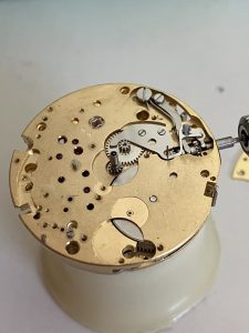 Professional Service and Repair of Wakmann Chronograph with Valjoux 730 triple date movement