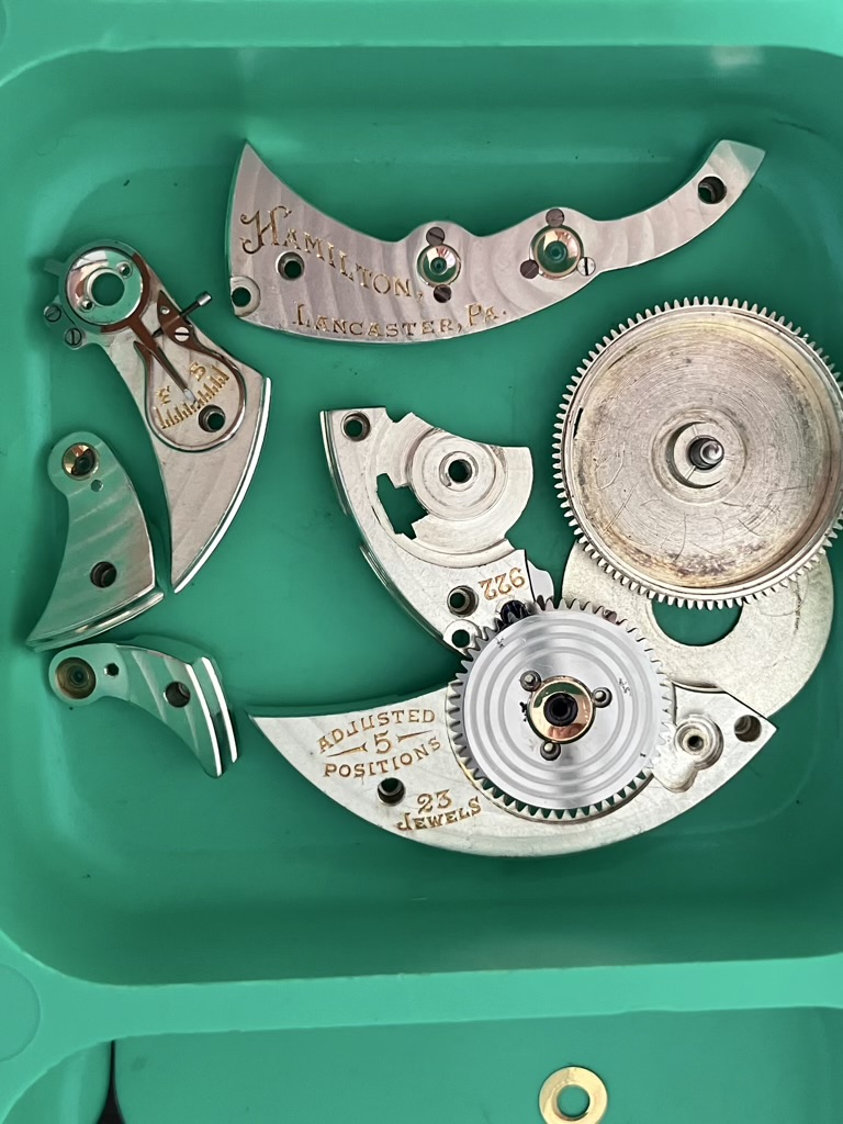 Service-Repair of Hamilton 922 23 Jewel Pocket Watch