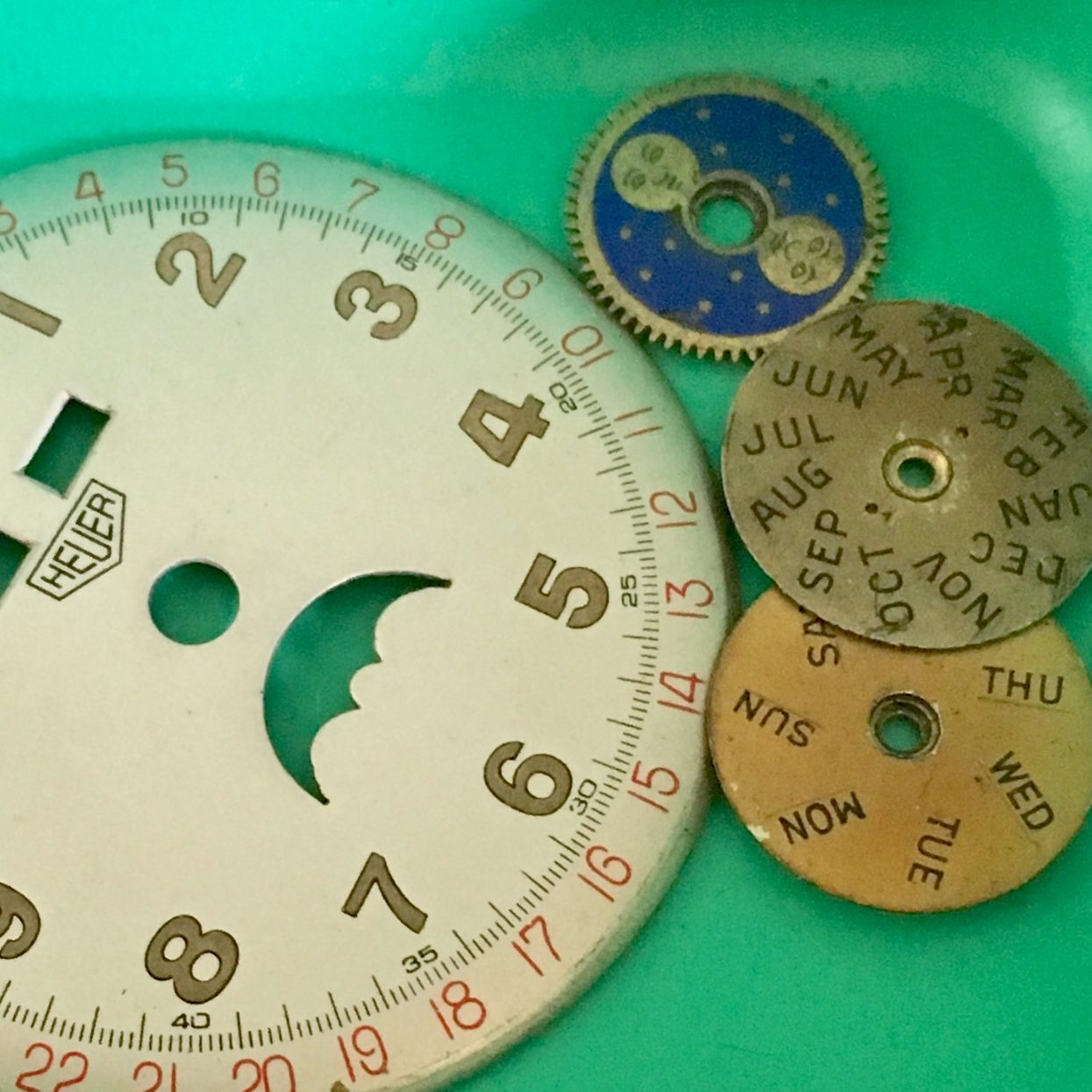 Service & Repair: Heuer Moon Phase Day/Date Wrist Watch