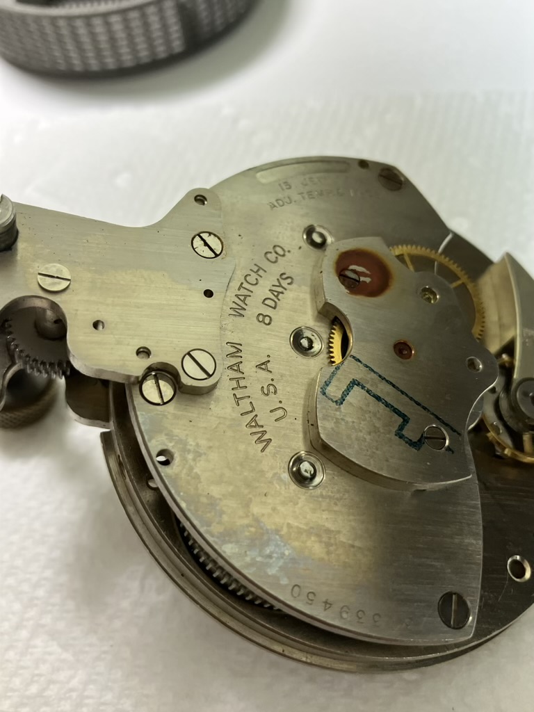Waltham 8-Day Aircraft Clock Repair and Service