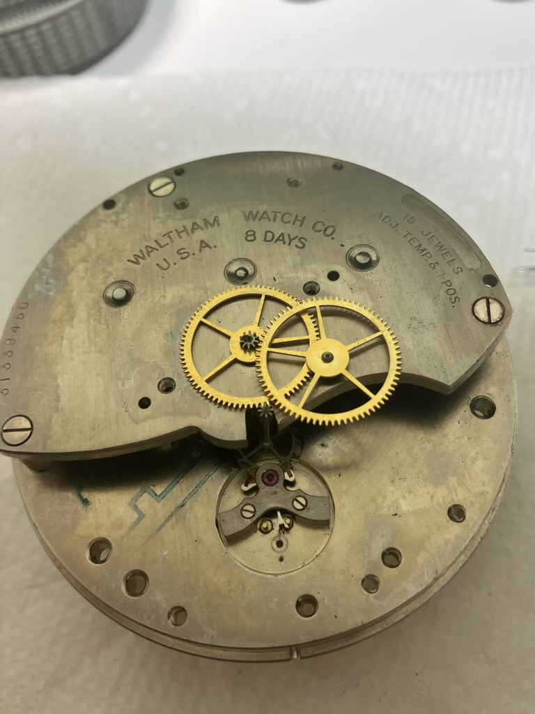 Waltham 8-Day Aircraft Clock Repair and Service