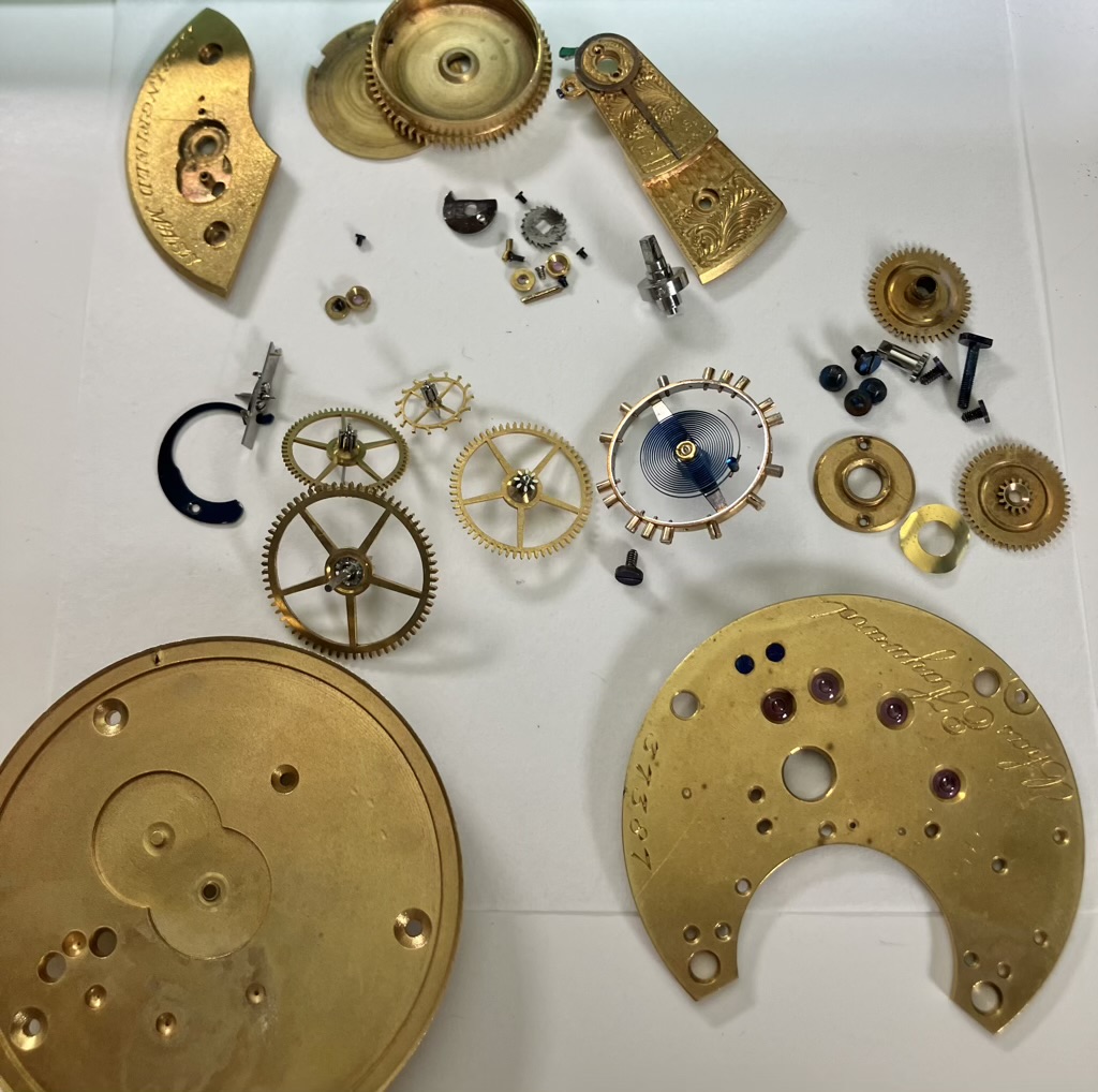 Service of a key wind key set New York Watch Co. Pocket Watch