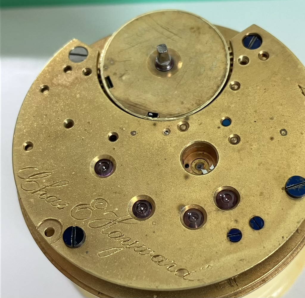 Service of a key wind key set New York Watch Co. Pocket Watch
